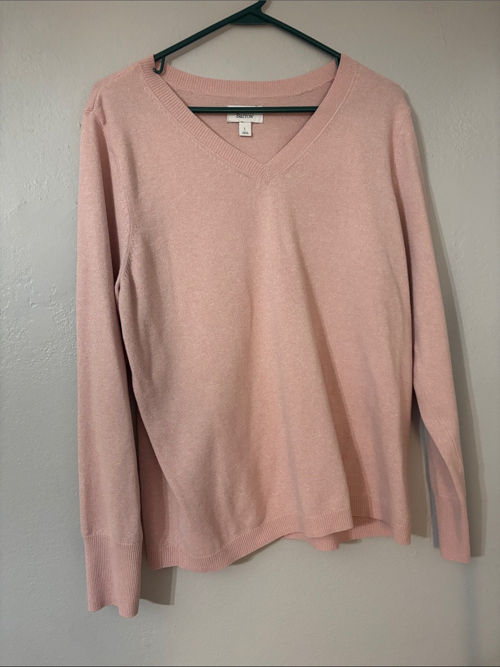 croft & barrow Soft Pink V-Neck Sweater